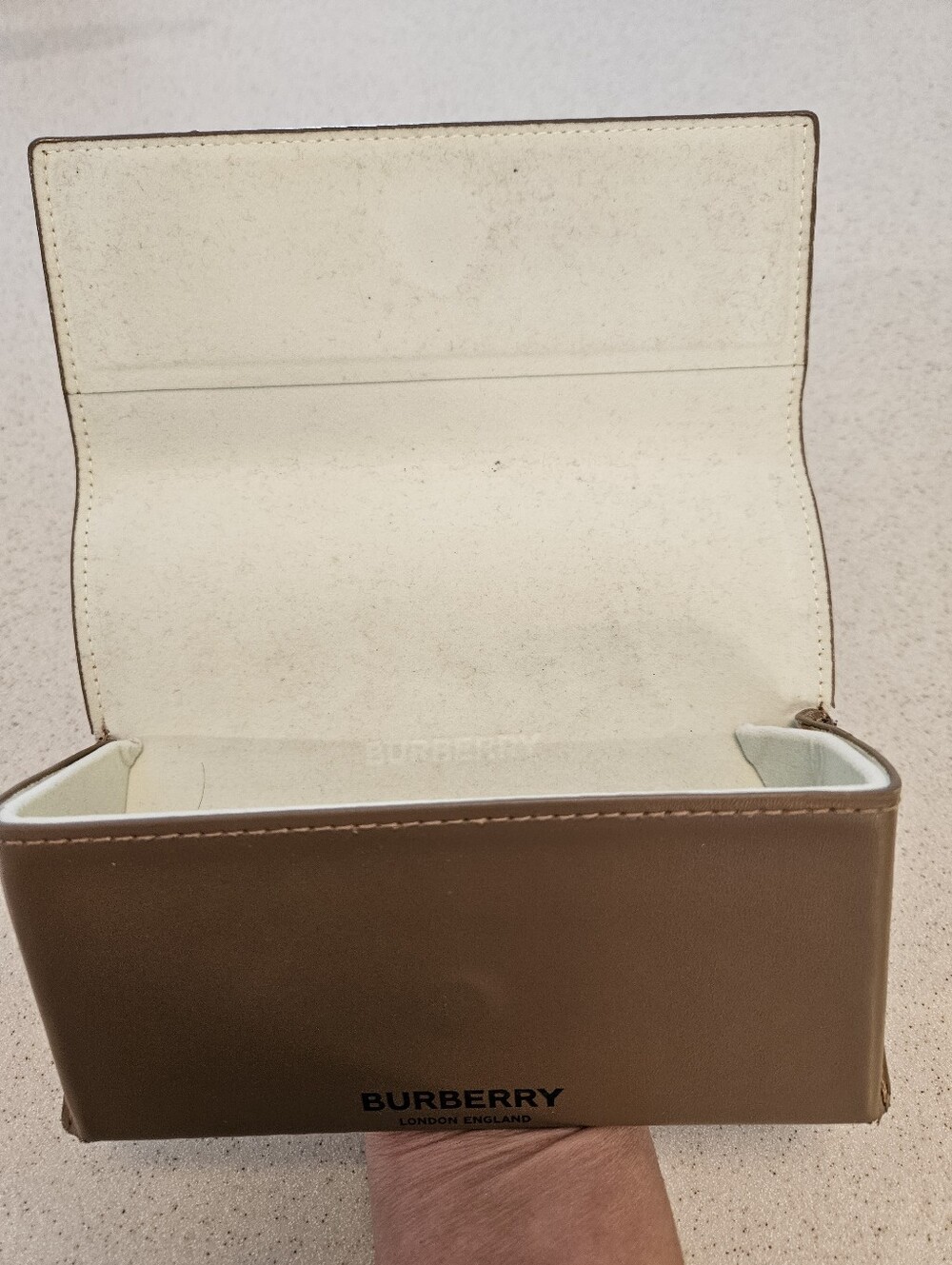 Burberry London Brown Magnetic Closure Hard Sunglass Eyeglass Case - Picture 8 of 11